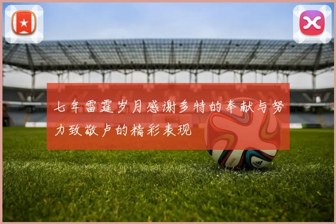 七年雷霆岁月感谢多特的奉献与努力致敬卢的精彩表现